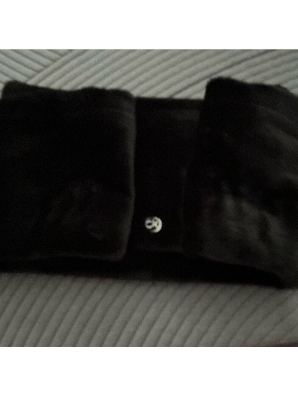 Calvin Klein Black Faux Fur Infinity Scarf